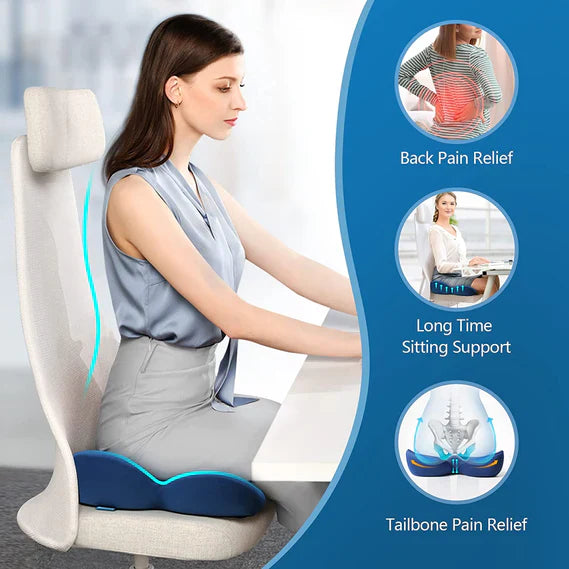 Ergonomisk Sædepude med Memory Skum for Optimal Siddestilling