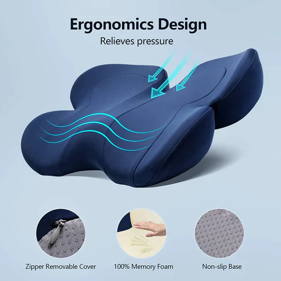 Ergonomisk Sædepude med Memory Skum for Optimal Siddestilling