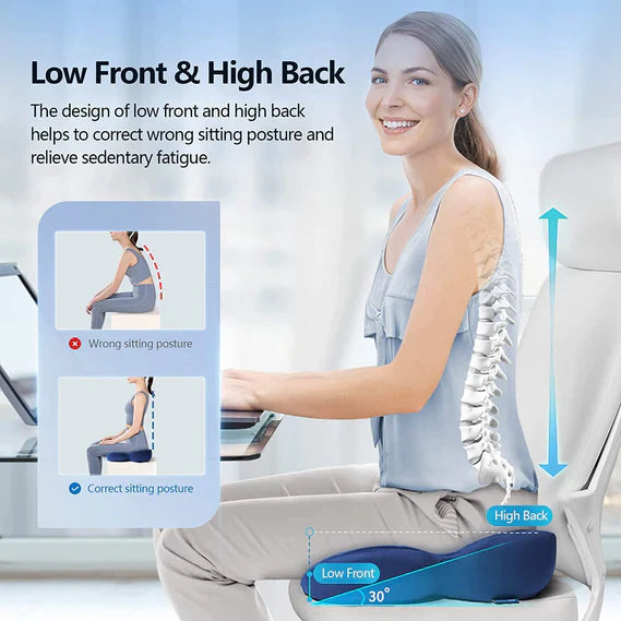 Ergonomisk Sædepude med Memory Skum for Optimal Siddestilling