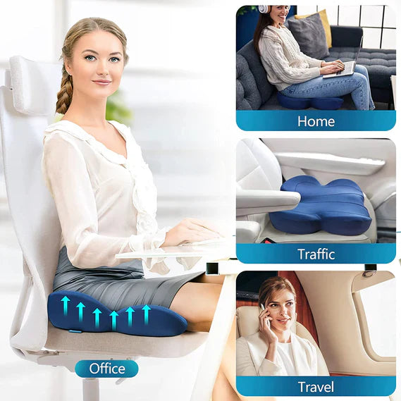 Ergonomisk Sædepude med Memory Skum for Optimal Siddestilling