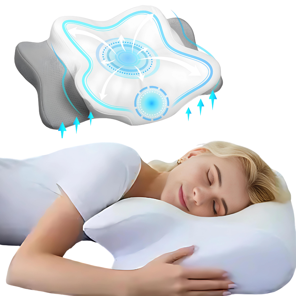 Ergonomisk 3D Sovepude til Sidesovere – Optimal Komfort