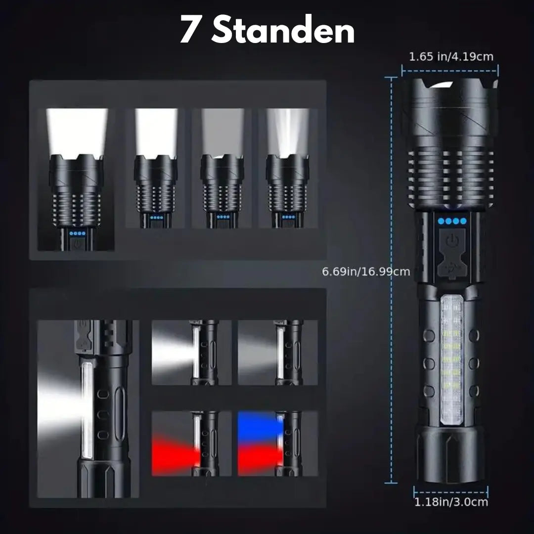 Extremt ljusstark militärlampa med 5000 Lumen - BrightGuard