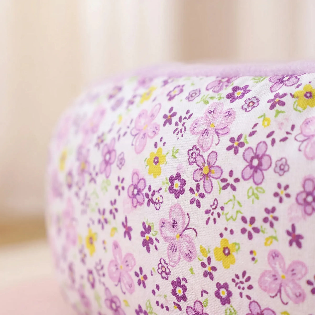 Blomsterprintet Ovalt Kæledyrsseng