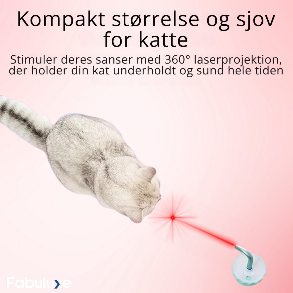 Interaktiv kattleksak med USB-laddningsbar laser