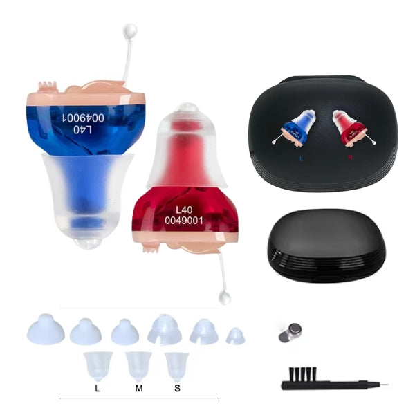 In-Ear Genopladelige Høreapparater med Klar Lyd, Langtidsholdbar Batteri og Behagelig Pasform til Daglig Brug