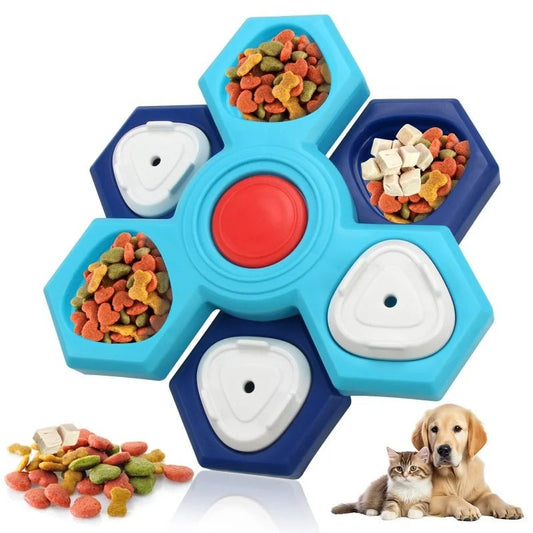 Interaktiv Hundefoderskål med Puzzle-design for Langsommere Måltider