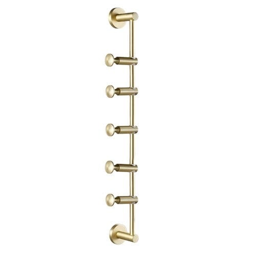 Elegant Väggmonterad Mässingskrok för Garderob & Badrum