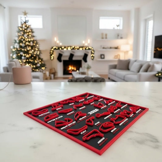 3D-printad F1 banlayout - Komplett säsongsöversikt