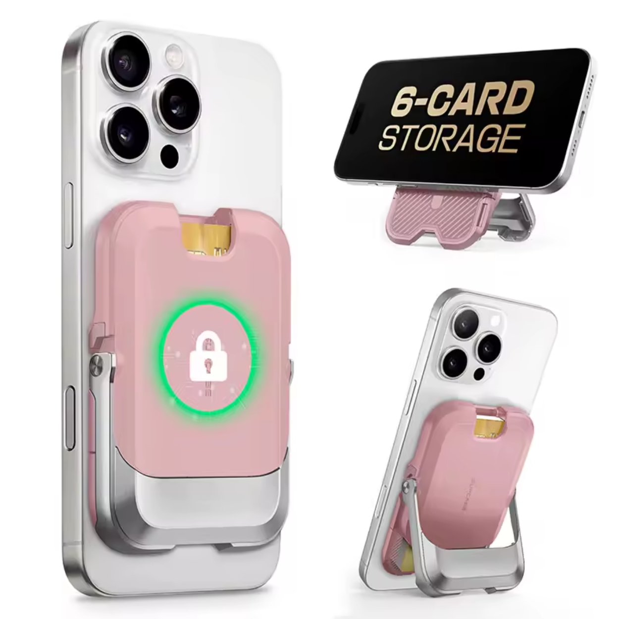 Smart iPhone Tegnebog med 6 Kortpladser