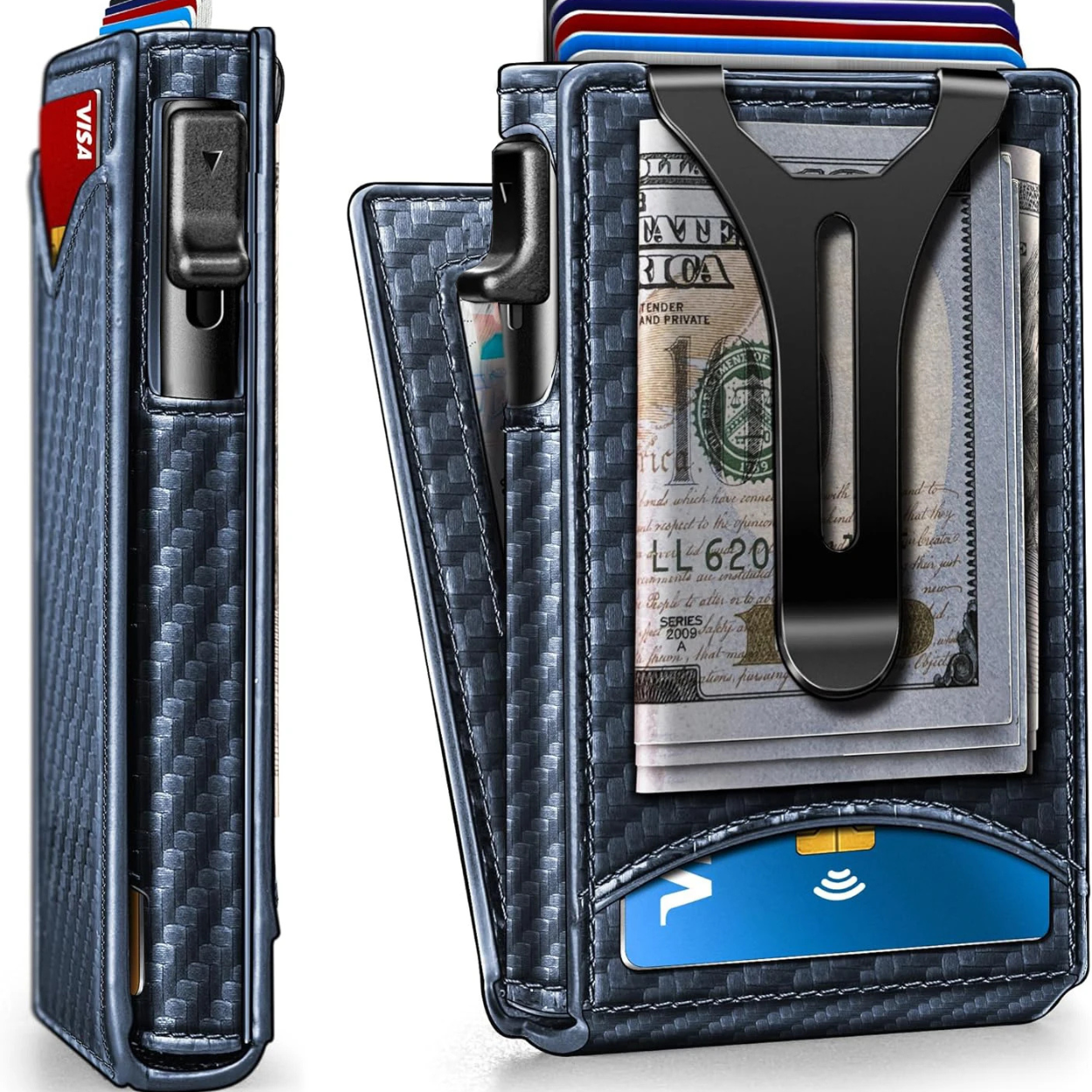 Elegante Aluminium Wallet med RFID Beskyttelse