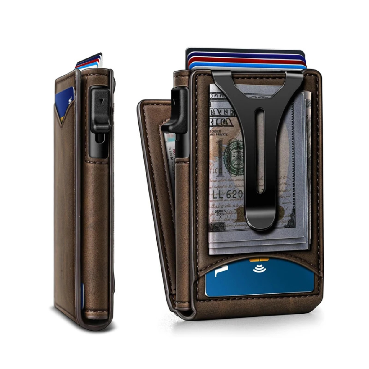 Elegante Aluminium Wallet med RFID Beskyttelse