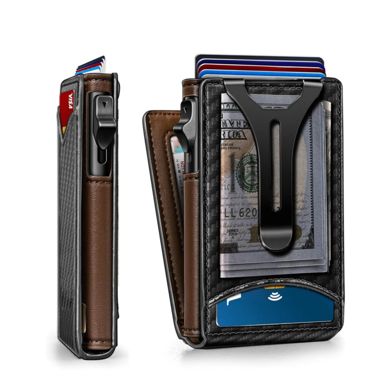Elegante Aluminium Wallet med RFID Beskyttelse