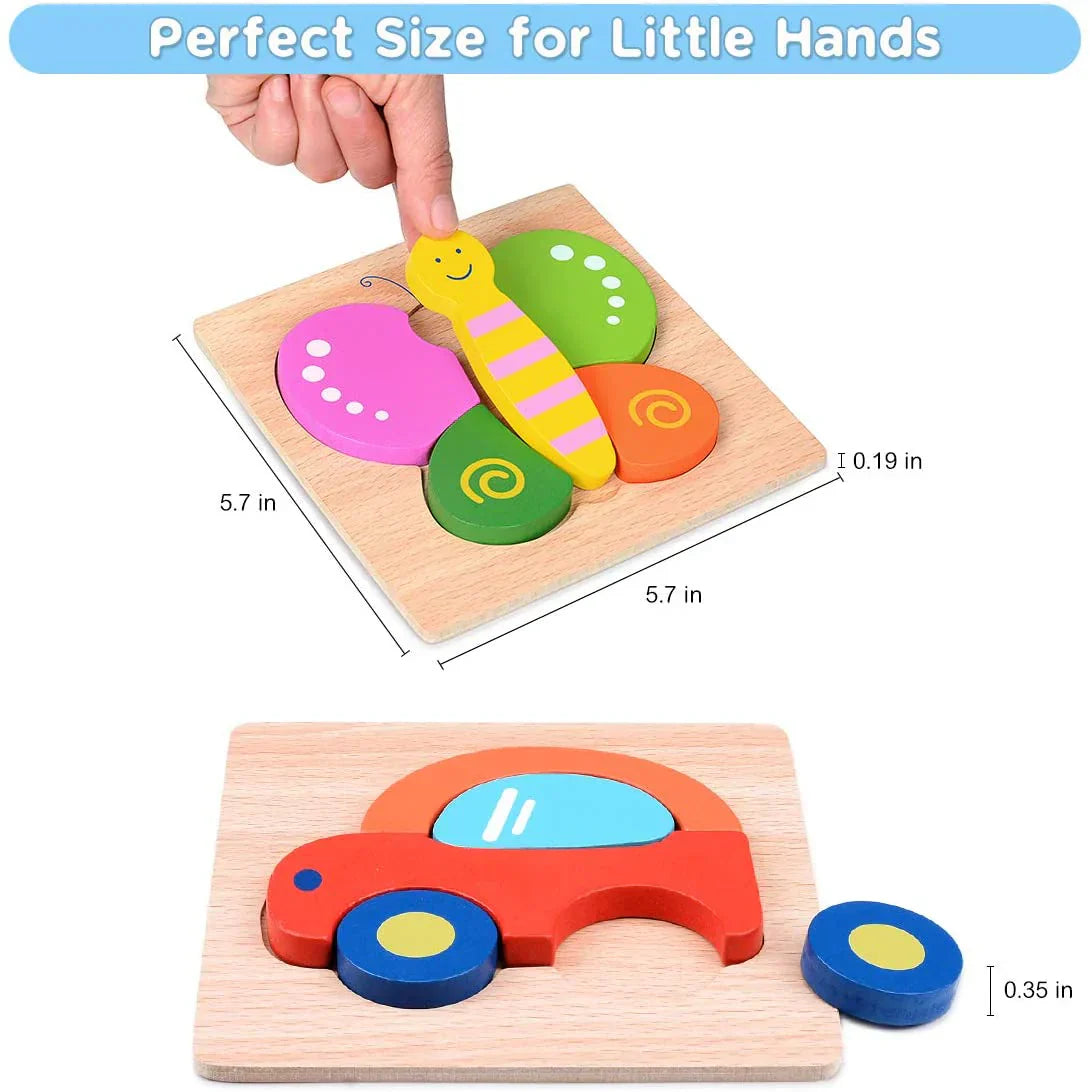Montessori Dyrepuslespil - Styrker Finmotorikken