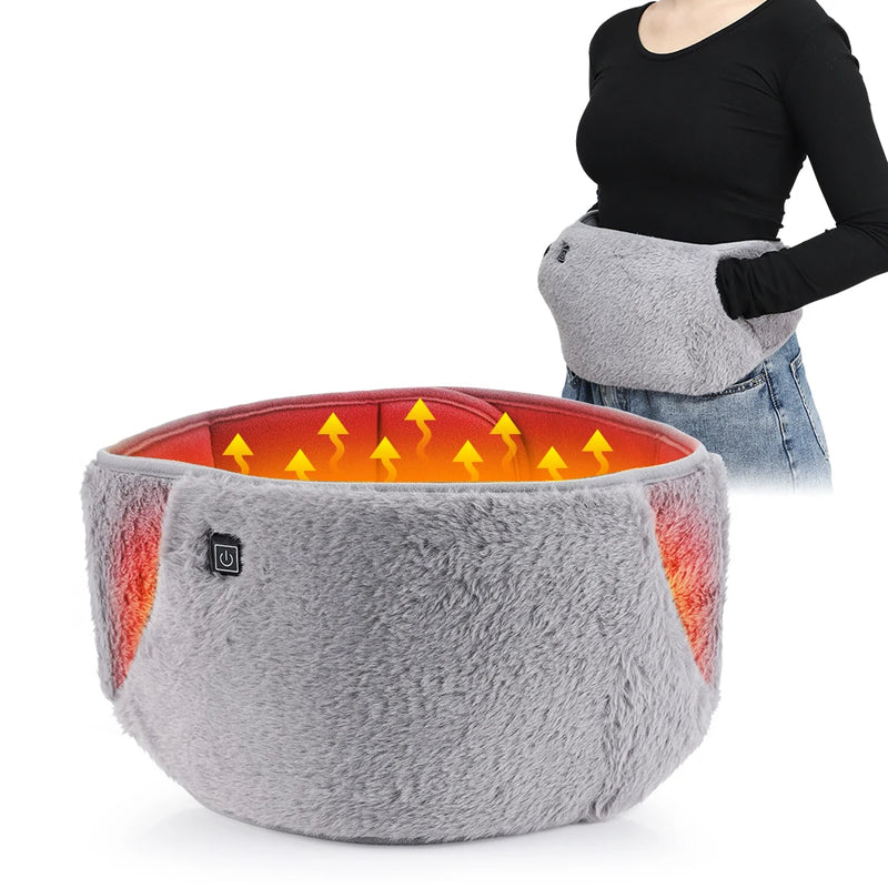 USB Varmepude med Temperaturkontrol – Blødt Velour til Talje og Hænder, 45-65°C, Bærbar, 105 x 20 cm