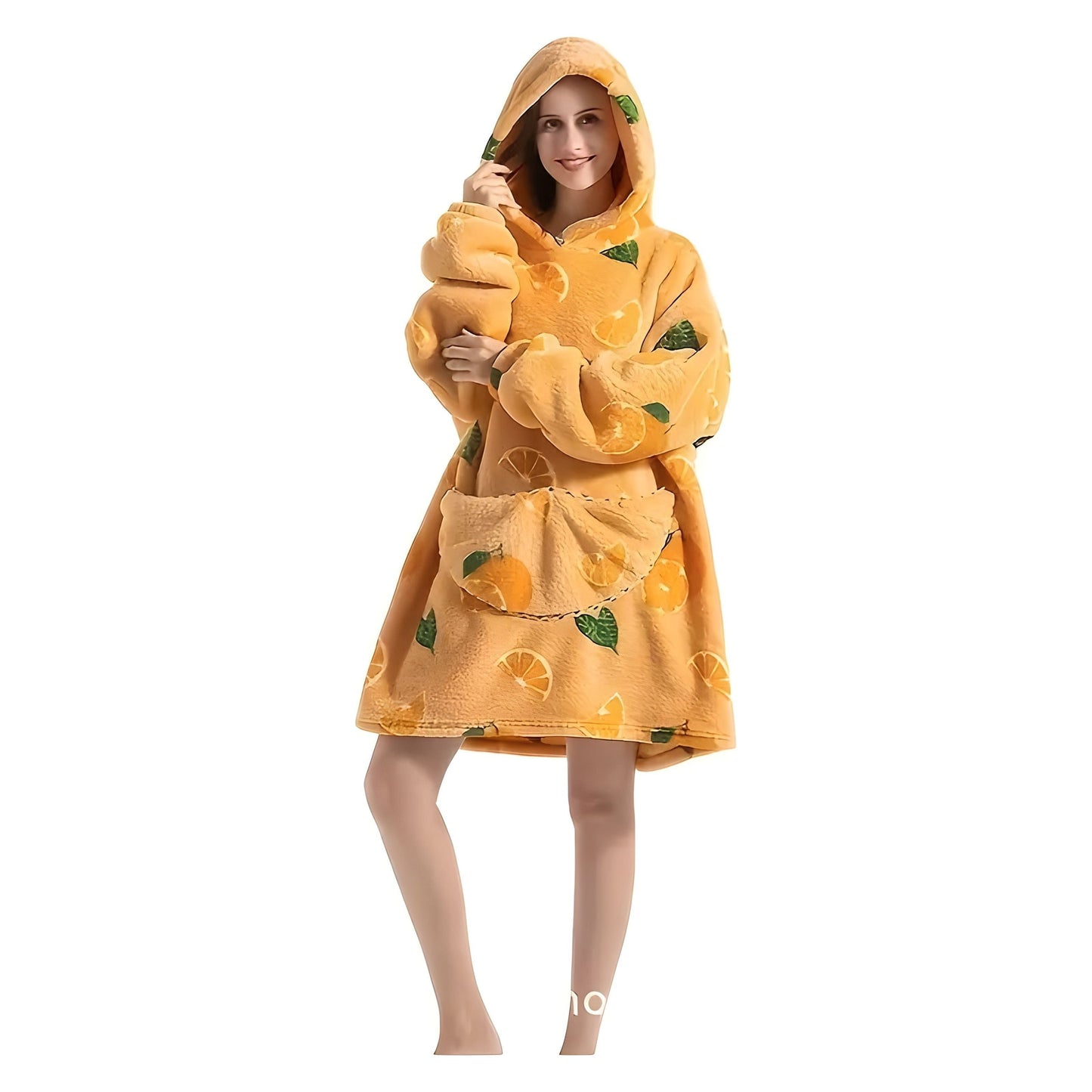Vendbar Fleece Kapuzen-Tæppe – Ultimativ Komfort & Stil