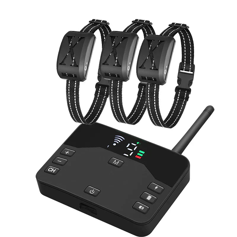 Trådløst hundegårdssystem med justerbar rækkevidde til sikker træning