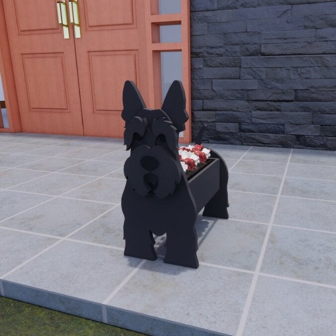 Unik Kæledyr Blomsterkrukke i Håndmalet Design