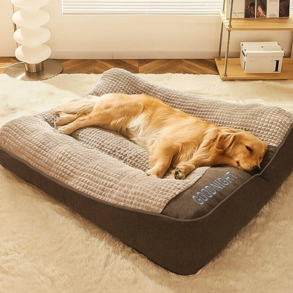 Stor Hundeseng med Høj Kantsupport for Bedre Søvn