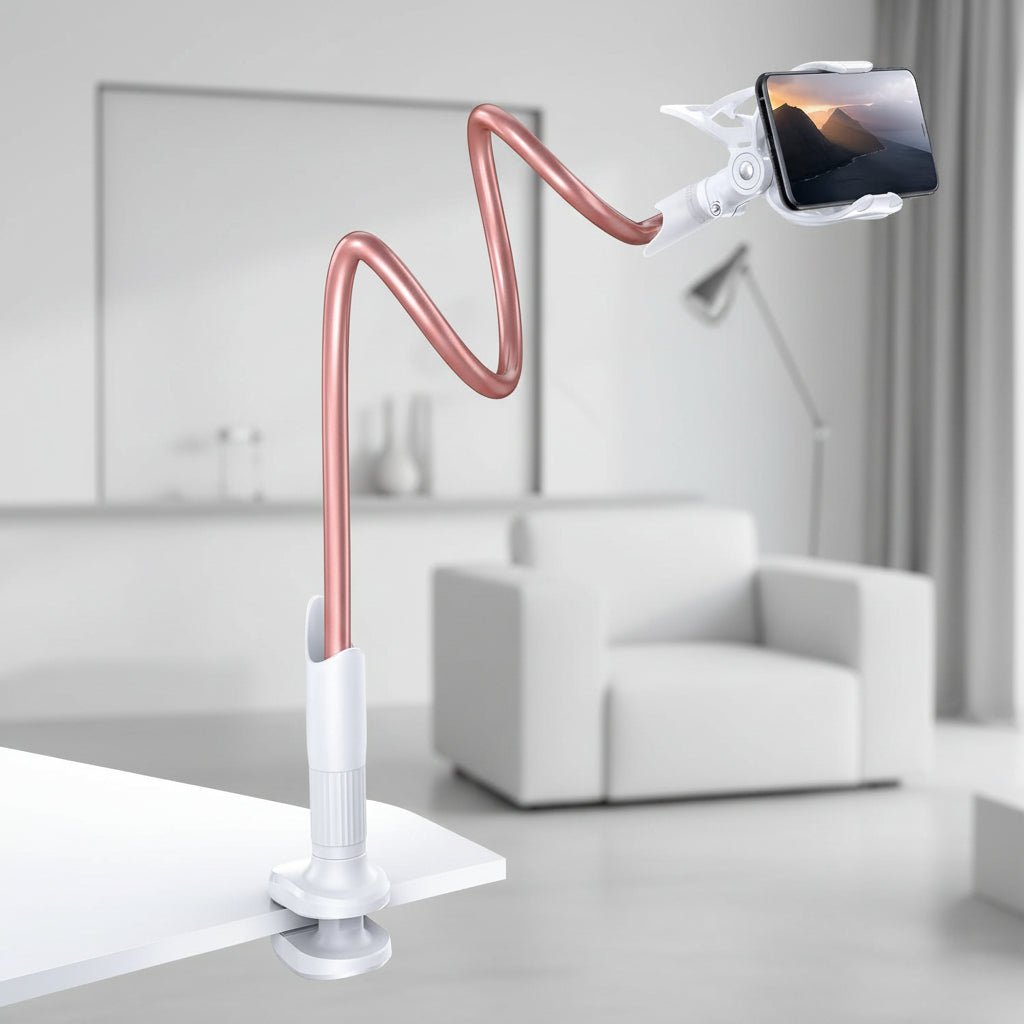 Flexibel mobilhållare för säng och skrivbord – handsfree komfort