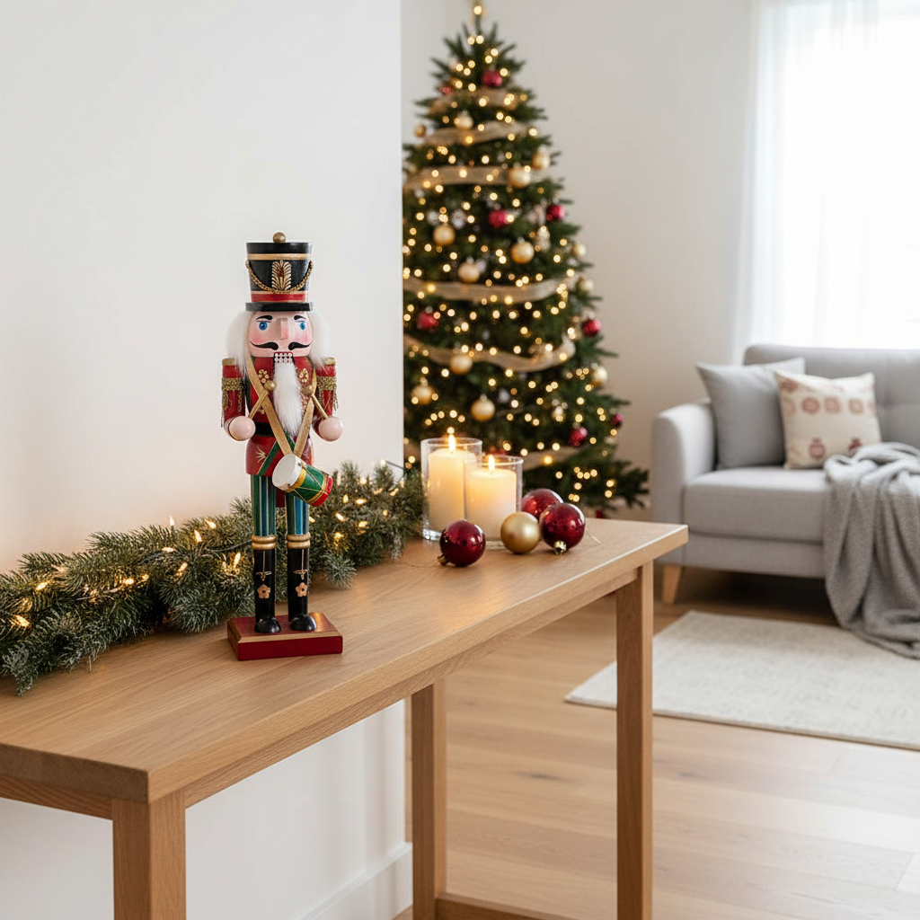 Klassisk Nötknäpparfigur i Resin för Julmys