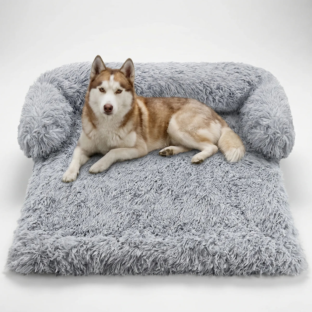 Plushsoffa för stora hundar och katter