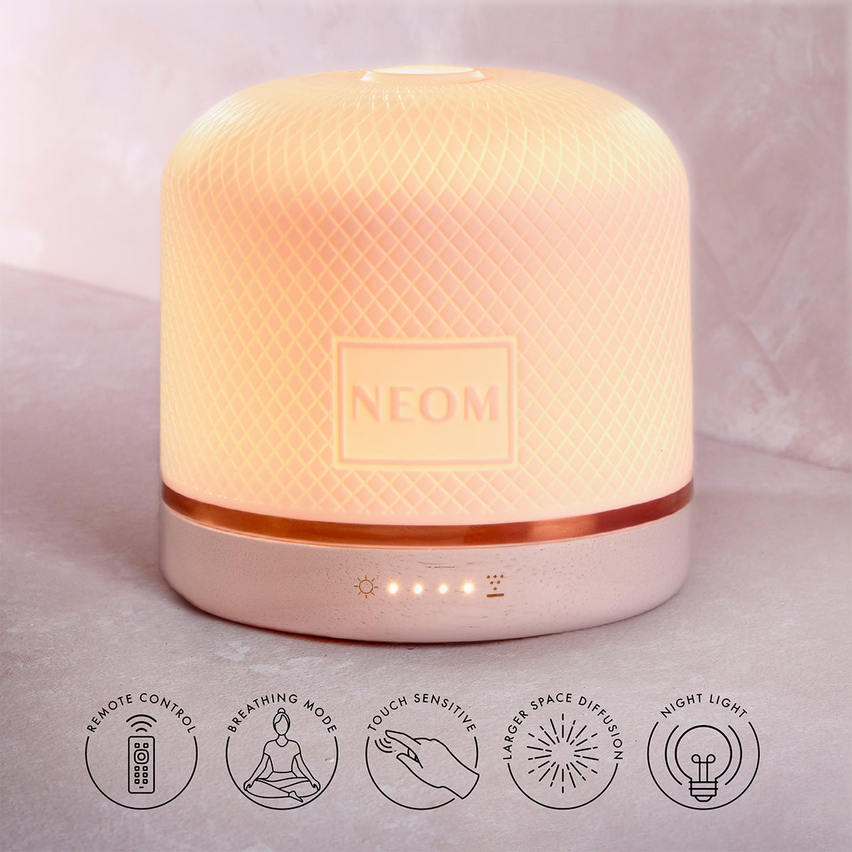 Aromadiffuser til store rum med fjernbetjening og 12 timers duft