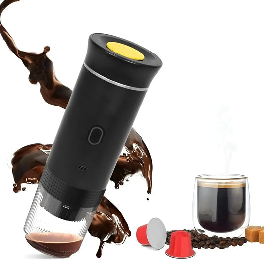 3-i-1 Bärbar Kaffebryggare med USB-C och Enknappsfunktion