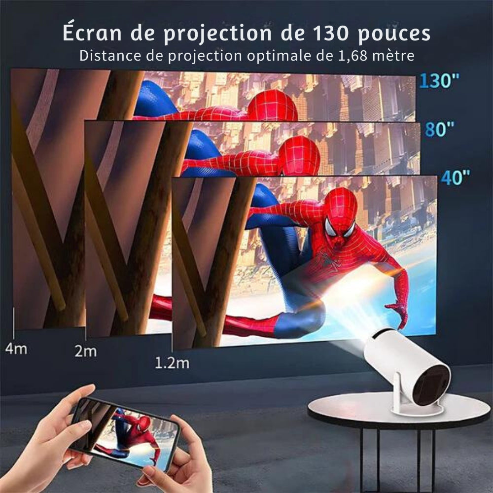 Bärbar 4K miniprojektor – hemmabio i fickformat