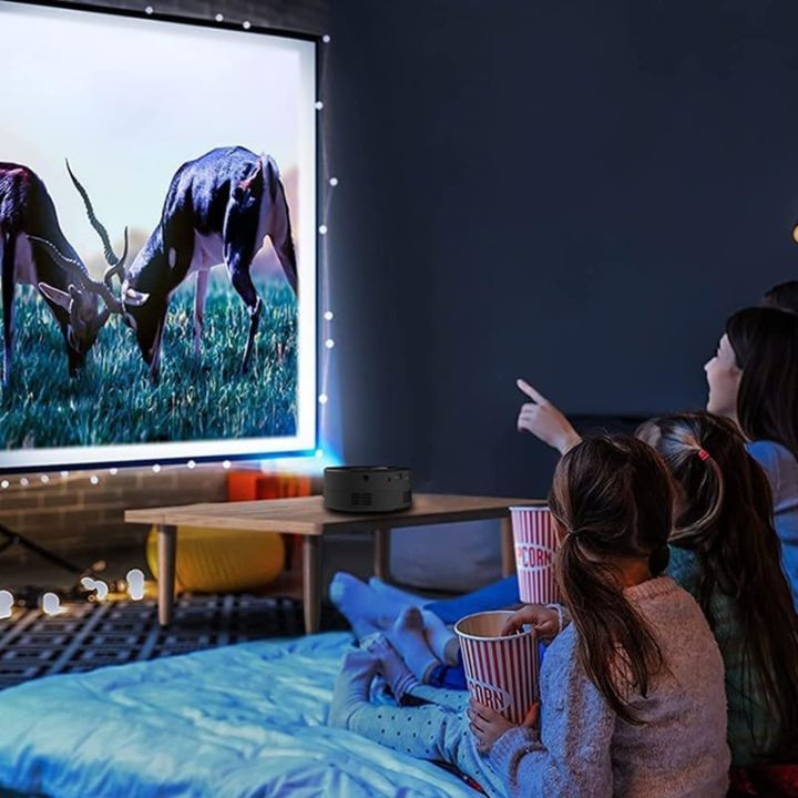Bærbar HD Mini Projektor – Trådløs Streaming og Biografoplevelse