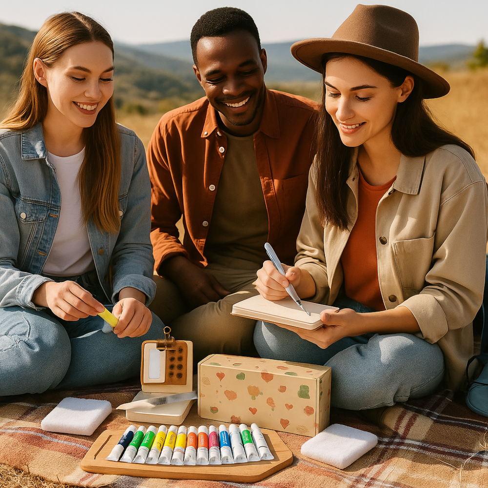 Bærbart Akvarelsæt til Kreativitet På Farten - For Begyndere
