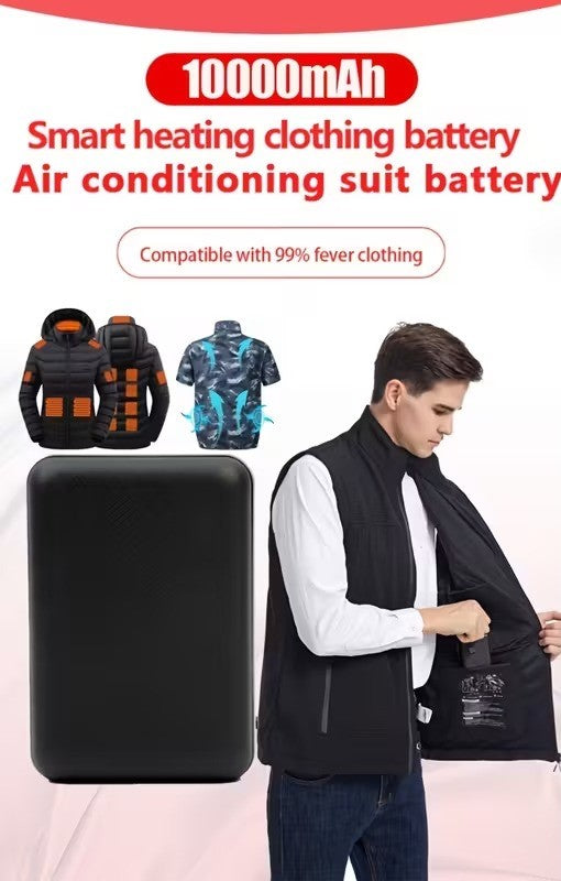 Kompakt Powerbank 10000mAh - Hurtig Opladning & USB Kompatibel