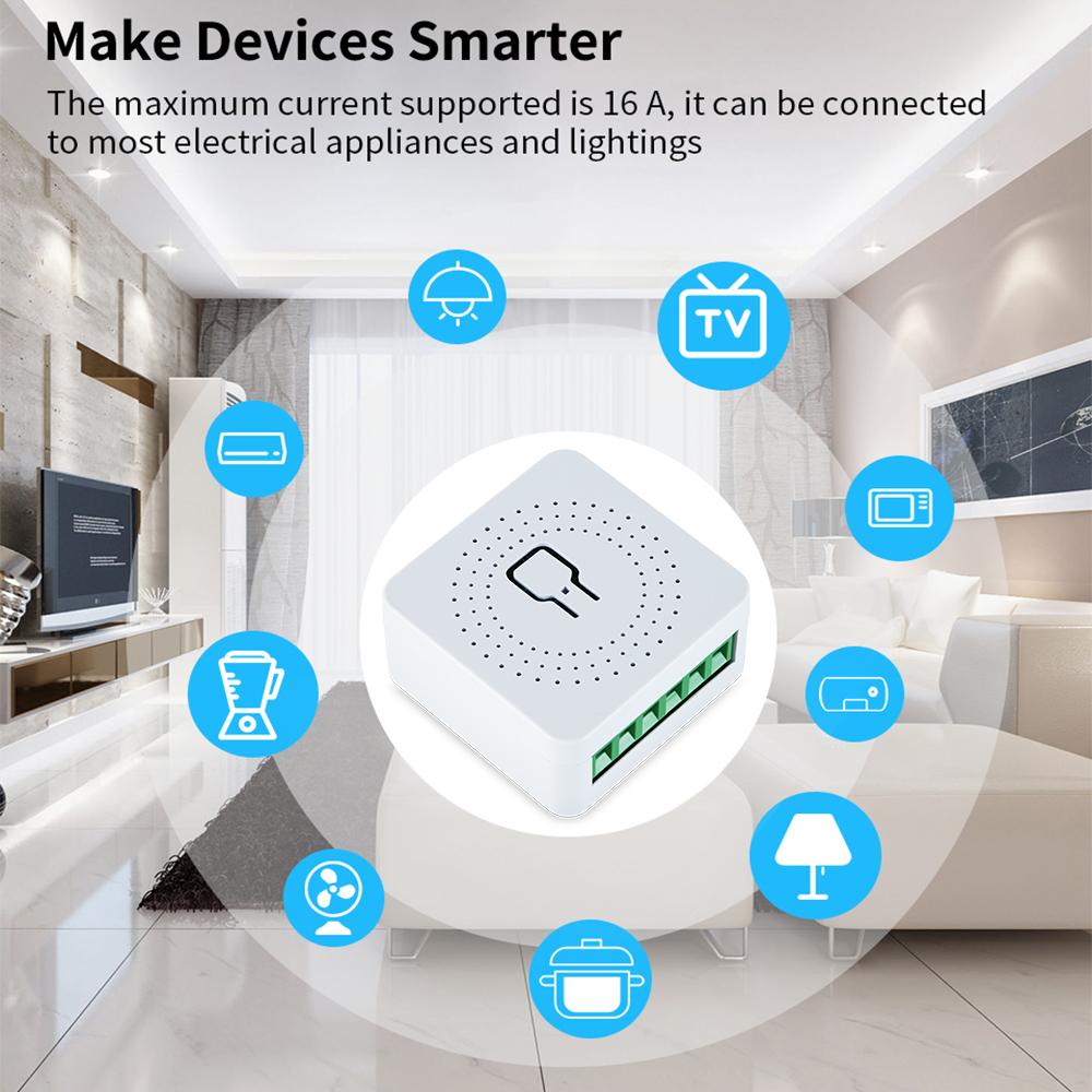 Smart WiFi-strömbrytare med timer och appstyrning för hemmet
