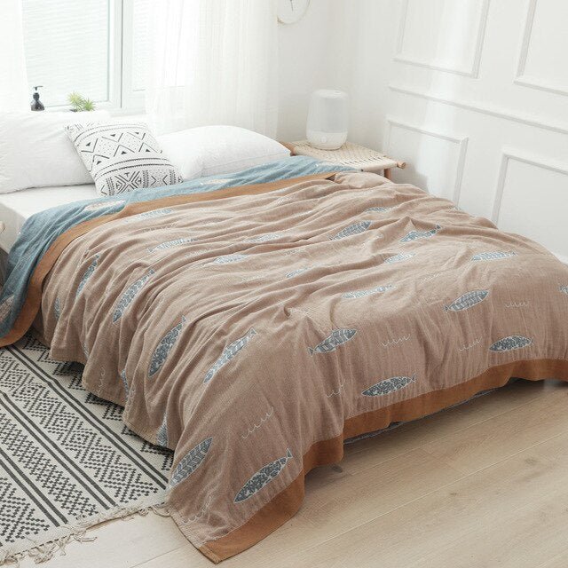 Mjuk Bomullsfilt Beige | Stilfull Mysighet till Ditt Hem