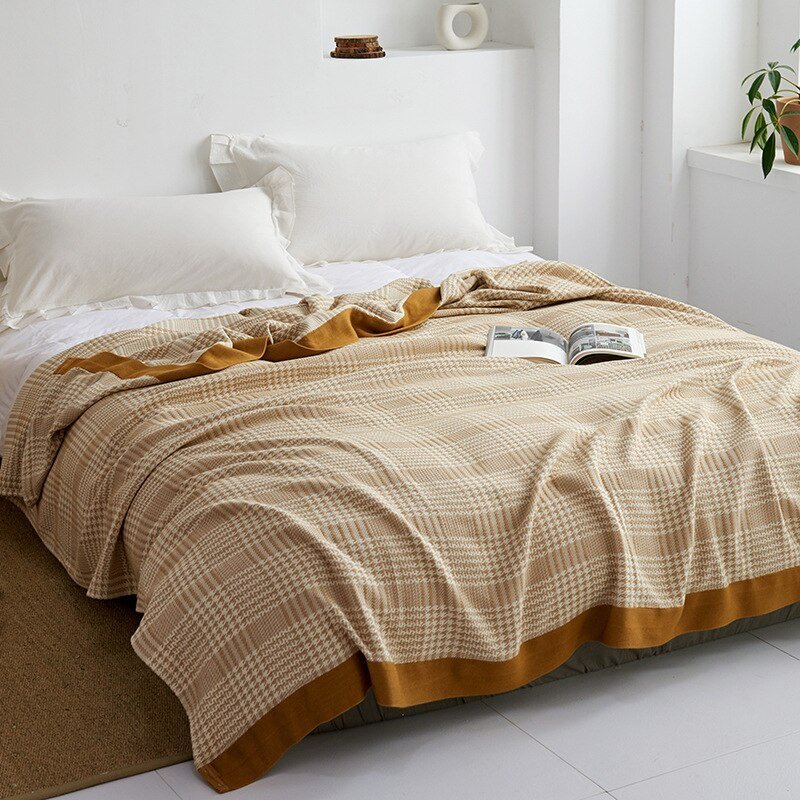 Mjuk Bomullsfilt Beige | Stilfull Mysighet till Ditt Hem