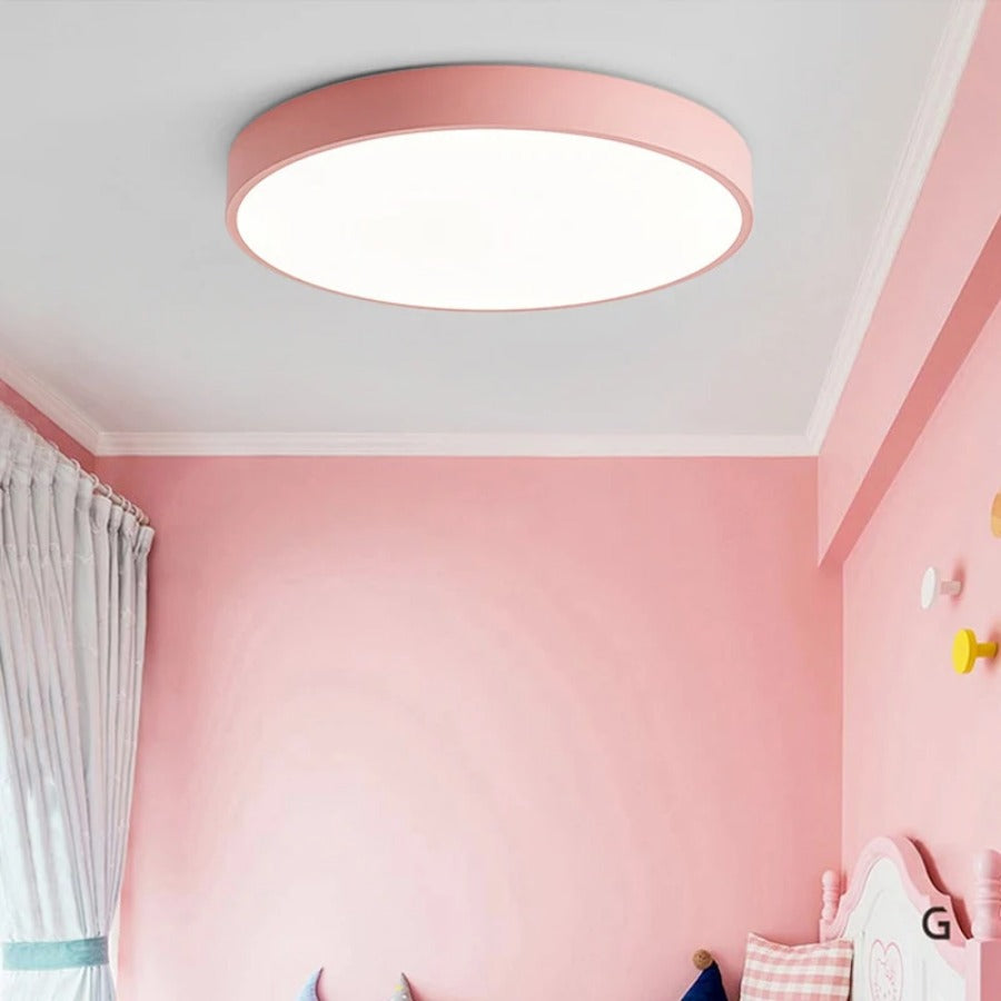 Moderne LED Loftslampe i Træ - Stilfuld og Pladsbesparende