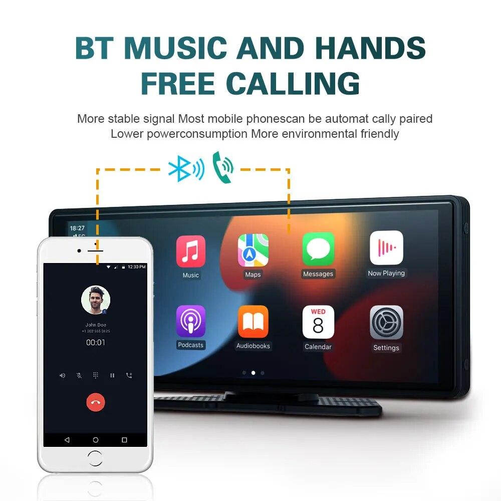 10.26" Bilradio med Trådløs CarPlay & Hurtig WiFi