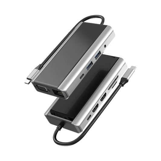 Type-C USB Hub Docking Station med Dual HDMI