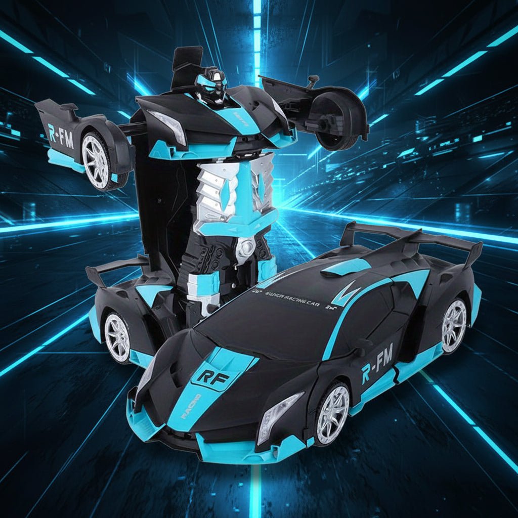 Transformerende Fjernstyret Bil & Robot med LED Lys
