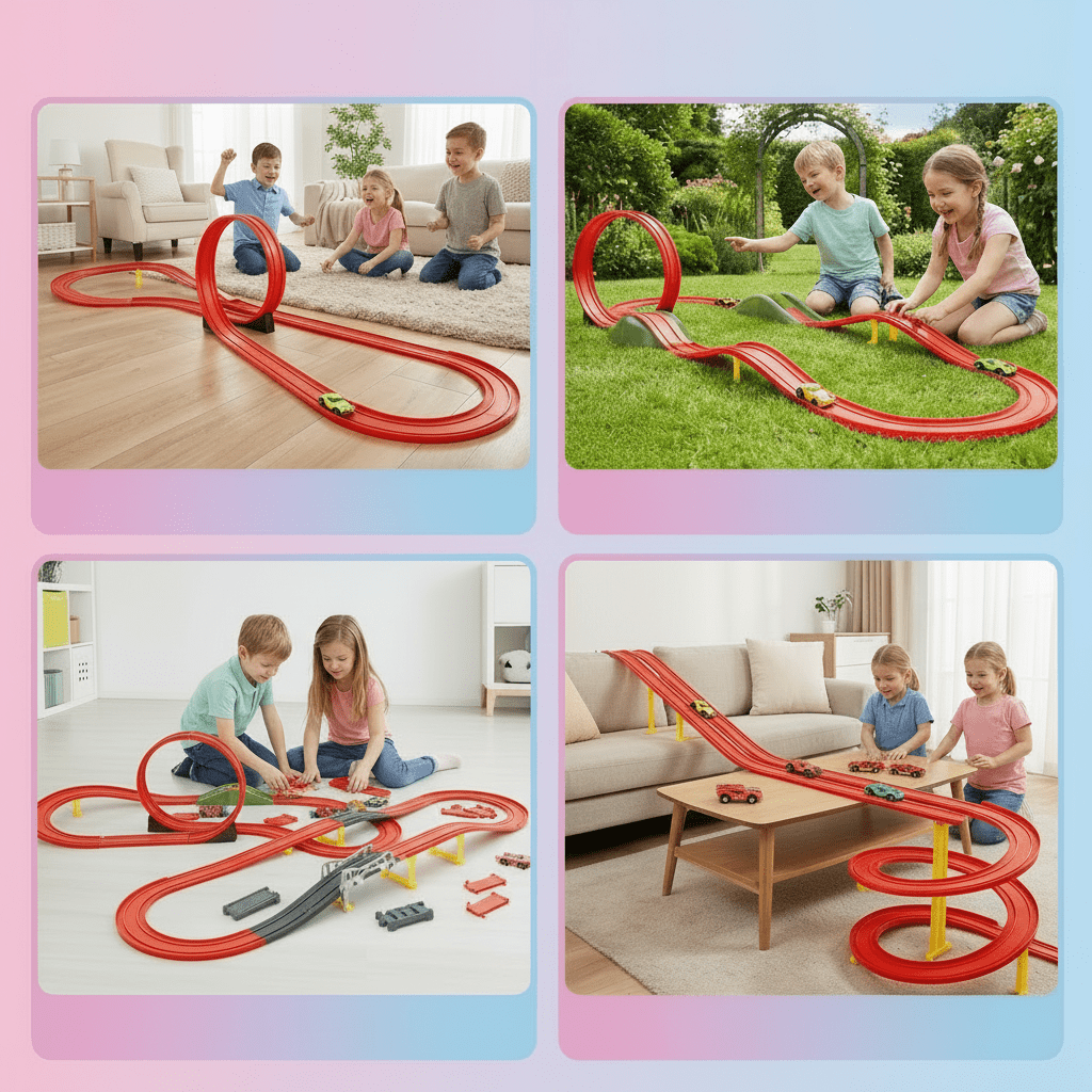 Flexibel racerbana – Obegränsad kreativ lek för barn