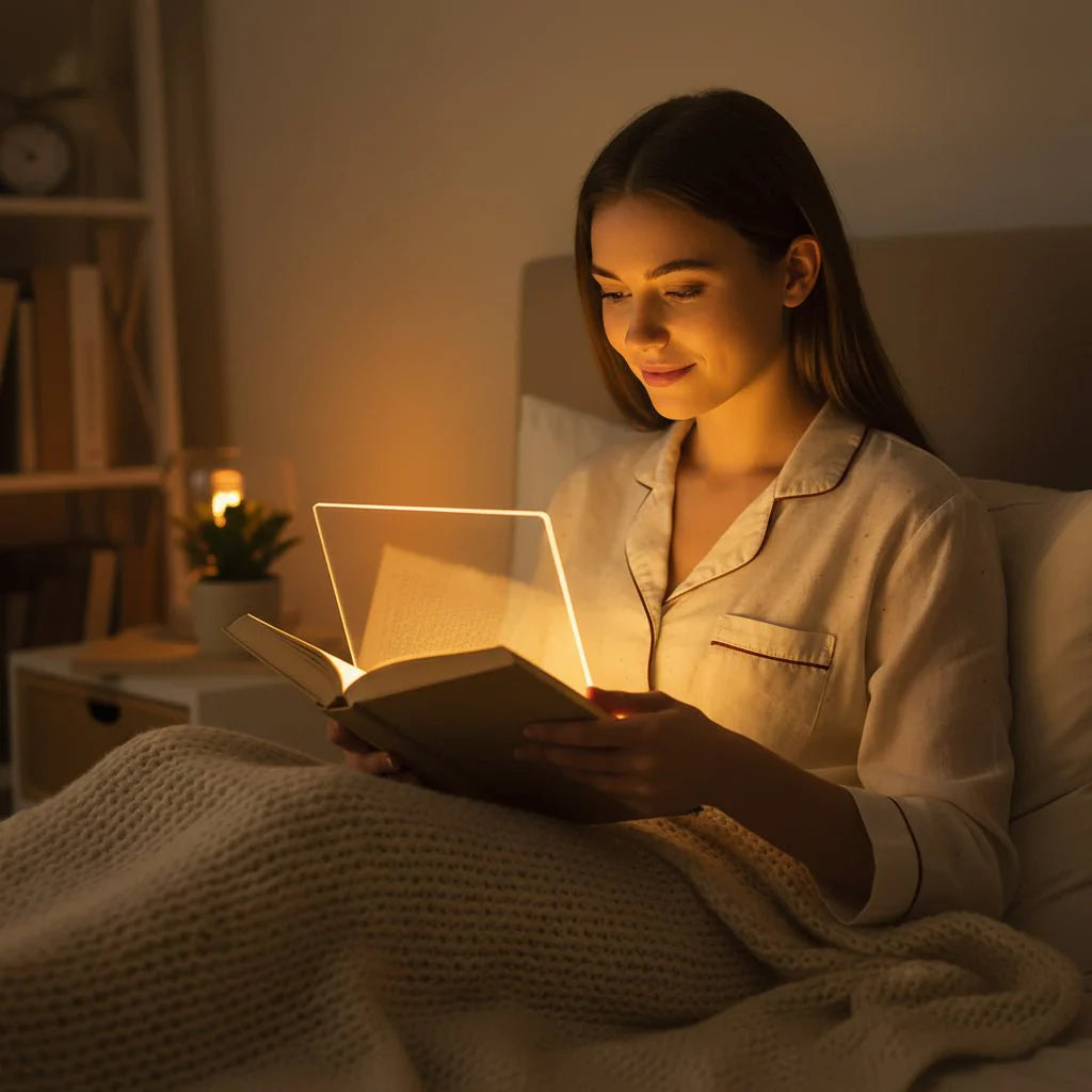 LED Boglampe med Justerbar Lysstyrke og USB Opladning
