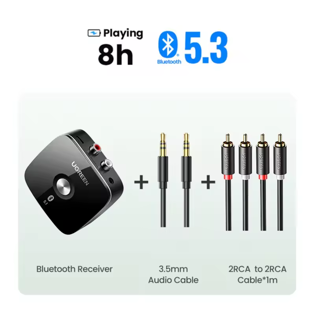 Trådløs Bluetooth Audio Modtager med USB Funktionalitet