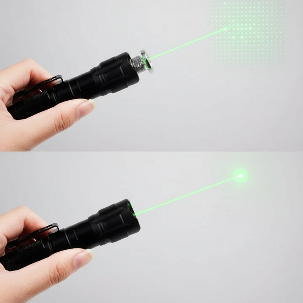 Kraftfull Uppladdningsbar Grön Laserpekare för Långa Avstånd