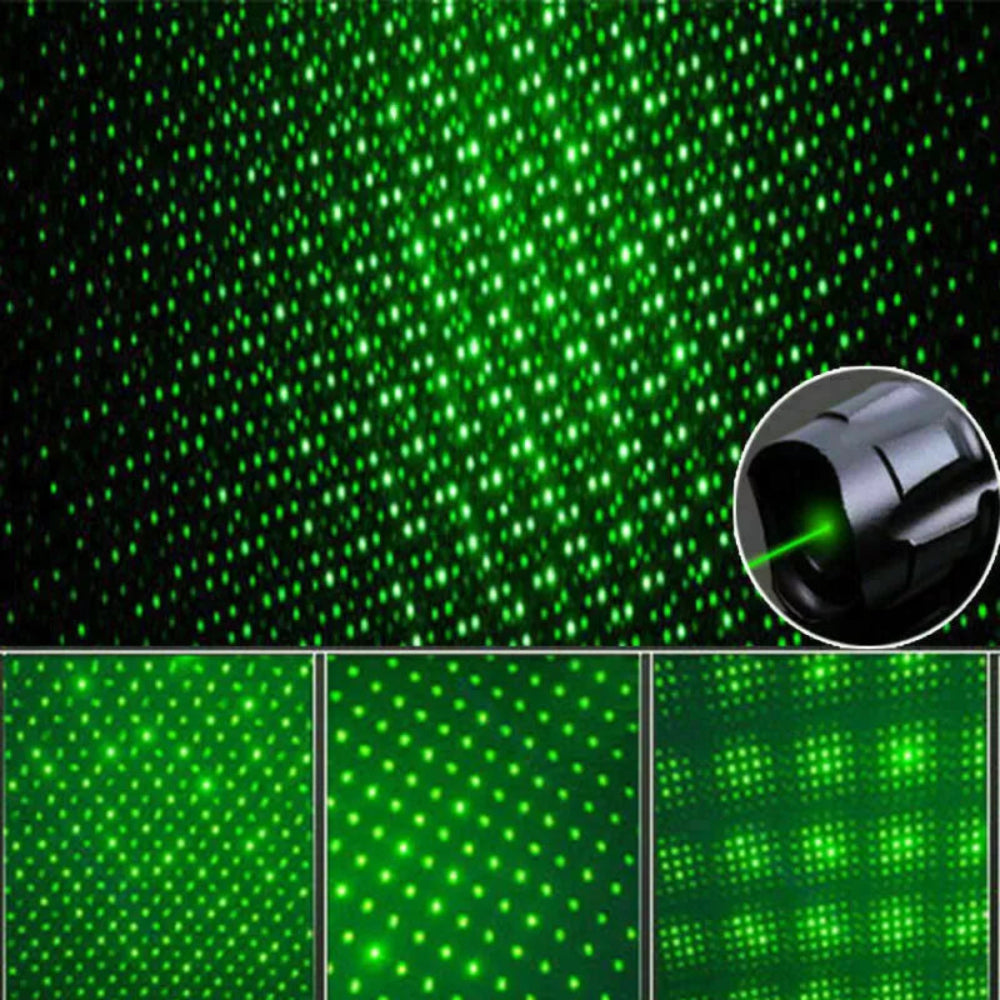 Kraftfull Uppladdningsbar Grön Laserpekare för Långa Avstånd