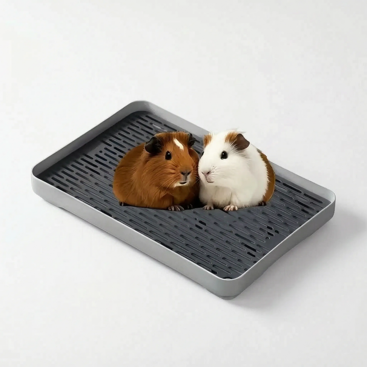 Rektangulært Kanin Toilet med Gitter - Bunny Tray