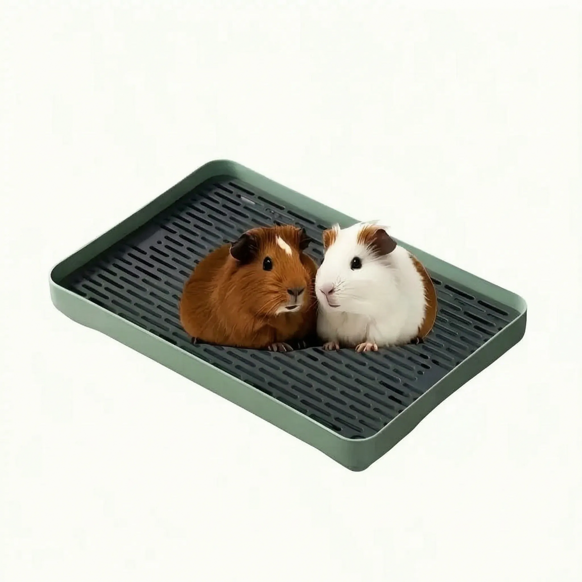 Rektangulært Kanin Toilet med Gitter - Bunny Tray