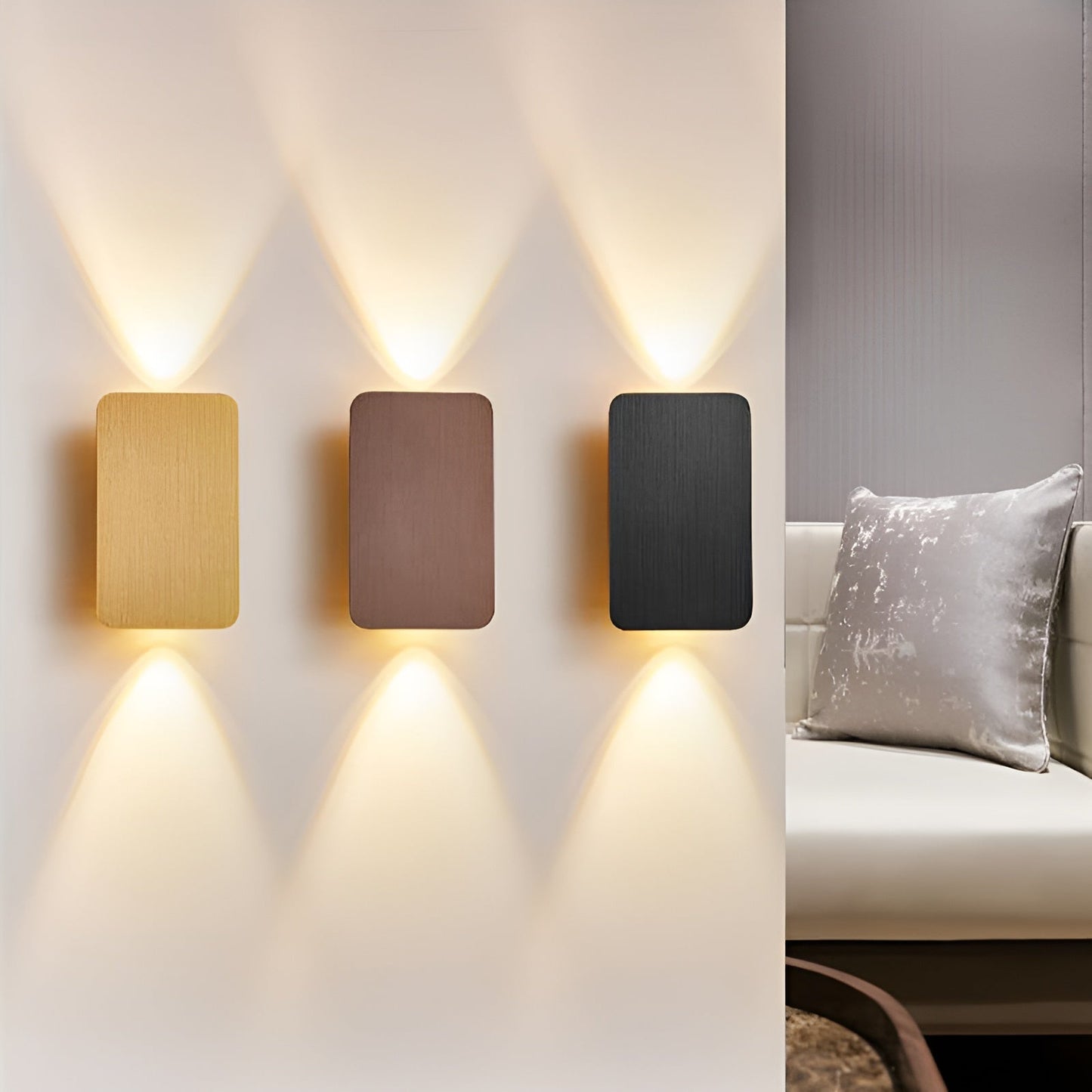 Moderne LED-væglampe i aluminium – Stilfuld og effektiv belysning