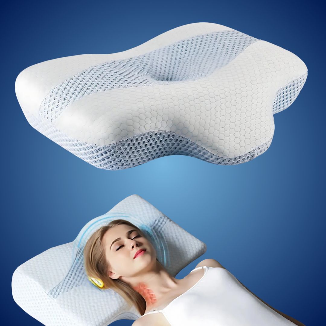 Ergonomisk Nakkepude med Kølende Memory Skum til Smertelindring