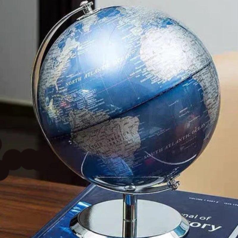Vintage Globus med Detaljeret Kort og Klassisk Design til Indretning