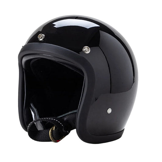 Elegant lågprofilshjälm för motorcykel med säkerhetsgodkännanden
