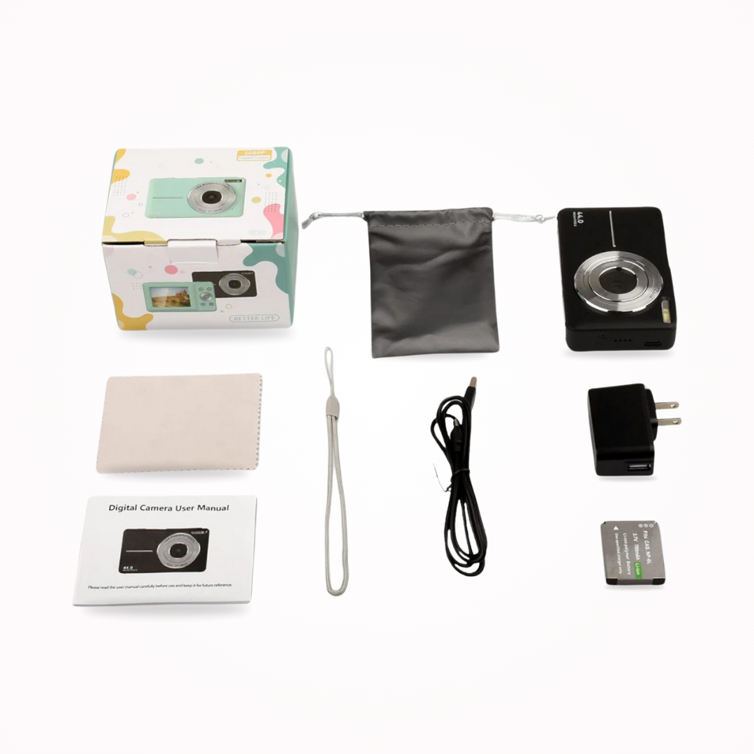 VintageCapture | HD Digitalkamera med Retro Design og 1080P Optagelse